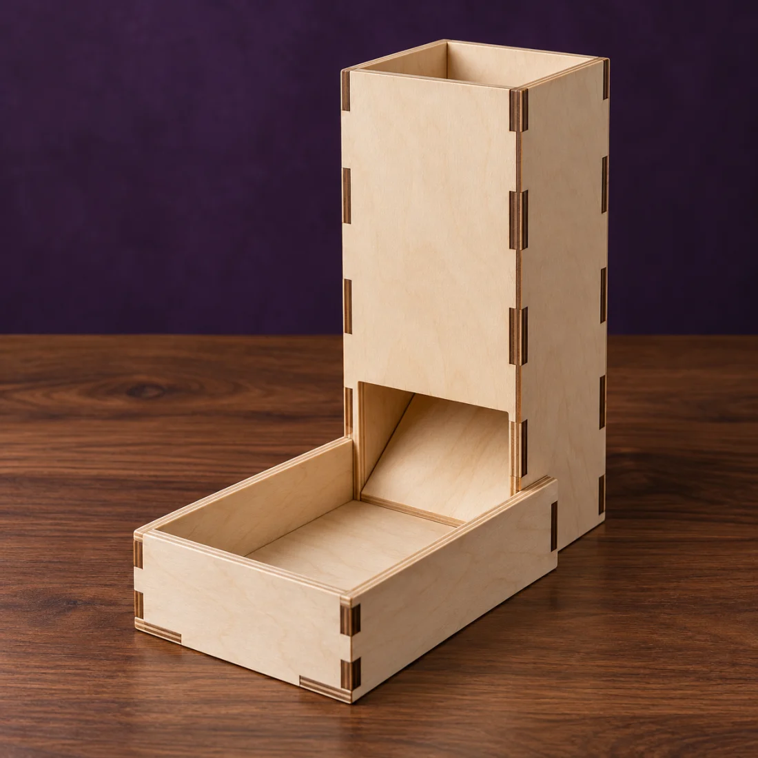Dice tower — illustrative product photograph